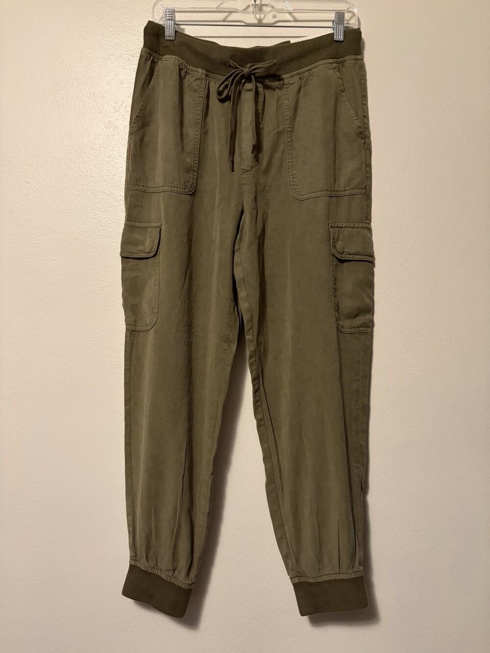 American Eagle Pants Women’s Medium Jogger Cargo Tapered Green High Rise New